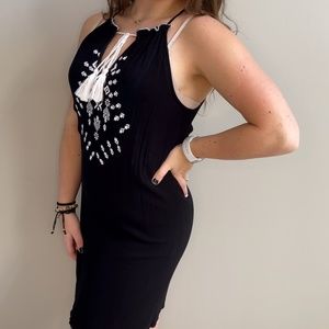 Juniors Casual Black and White Dress